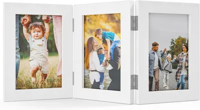 Obrázok produktu pre Rámček na fotografie, trojité, drevený, 3x 10x15 cm, vhodný na fotografie a koláže