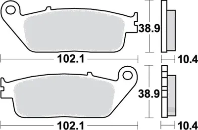 Immagine prodotto di Pastiglie freno anteriori per Honda NSS 300 A Forza ABS, anno di produzione 2018, pastiglie TRW - Nuove