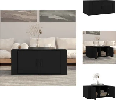 Obrázek produktu pro vidaXL Konferenční stolek černý 80x50x36 cm materiál na bázi dřeva - Konferenční stolky
