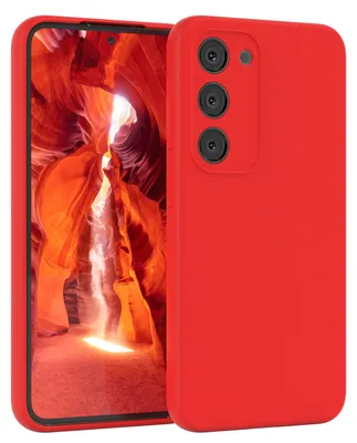 Produktbild von EAZY CASE Silikonhülle für Samsung Galaxy S23 Silikon Backcover Schutz in Rot