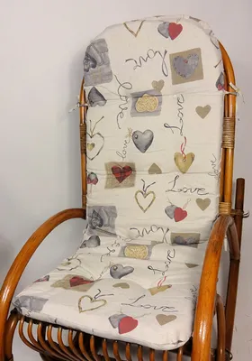 Produktbild von Polster für Schaukelstuhl , Ersatzpolster Rattan Schaukelstuhl Gr. 125 x 50 x 7 cm, Fb. Mirha Leinen Love