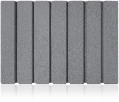 Productafbeelding van Unyqoos® siliconen afdruipmat voor de keuken – waterabsorberend en sneldrogend, 40 x 30 cm, donkergrijs