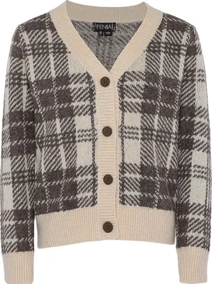 Immagine prodotto di Maglione da donna FENIA - a quadri bianchi e neri, XS/S