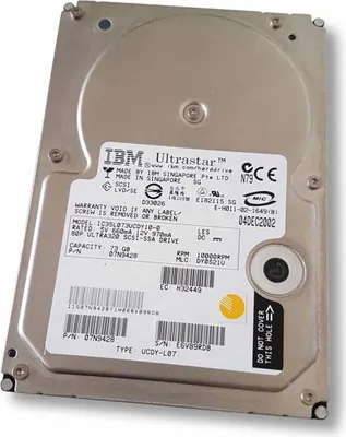 Productafbeelding van Hitachi IC35L073UCDY10-0 HDD, harde schijf, SCSI, 73 GB, 80-pins, 3,5", server