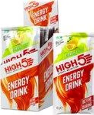 Produktbild von HIGH5 – Energydrink – 12 x 47 g – Zitronengeschmack – Isotonisches Energiedrink – Elektrolyte – Elektrolyte + Kohlenhydrate Sportgetränk – 2:1 Fr