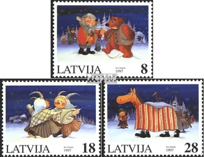 Produktbild von Briefmarken Lettland 1997 Mi 471-473 (kompl.Ausg.) postfrisch Weihnachten