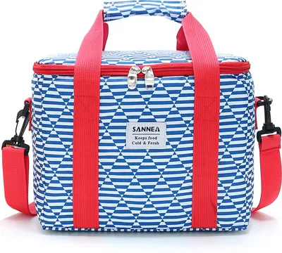 Sacs à Déjeuner Isothermes, Fond Bleu, Motif Ancre De Bateau, Sac à Déjeuner Réutilisable Pour Enfants, Adultes, Sac Fourre-tout Isotherme étanche Pour Travail, Pique-nique, école, Voyage