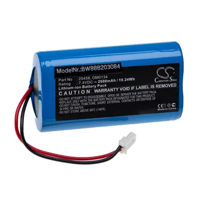 Zdjęcie produktu dla Akumulator medyczny jako zamiennik dla SurgiTel OM0134, 25458 - 2600mAh, 7.4V, Li-Ion