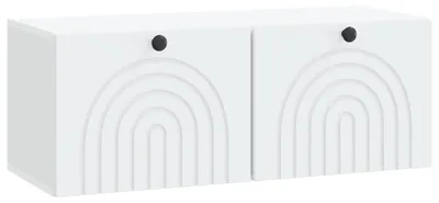Produktbild von Wandmontierter TV-Schrank Weiß 78,5 x 31 x 30 cm Holzwerkstoff
