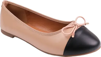 Produktbild von Where´s That From - Damen Ballerinas "Janice", Schleife WM171 (37 EU Extraweit) (Nude)
