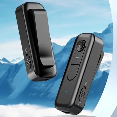 Obrázek produktu pro BT5.3 Vysílač a přijímač 2 v 1, bezdrátový adaptér BT, 3,5mm AUX stereo audio vstup a výstup pro autorádia, sluchátka, televizi a počítač