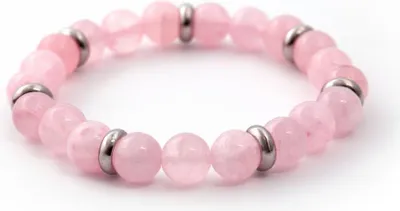 Produktbild von Rosa Jade-Perlenarmband MINK33 / 17