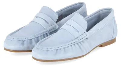 Productafbeelding van Tamaris dames mocassins, kleur: blauw, materiaal: ruw leer, maat: 42