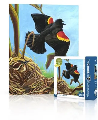 Obrázek produktu pro New York Puzzle Company – Puzzle: Kos červenokřídlý, mini, 100 dílků