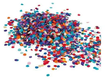 Produktbild von Konfetti bunt sortiert aus Papier 100g