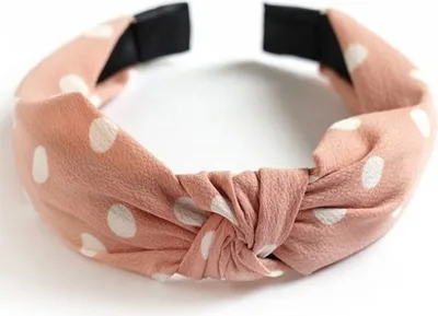Produktbild von Modisches ST-18837 Stirnband in Rosa mit Punkten KP18837