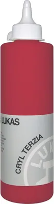 Produktbild von Lukas Cryl Terzia Plastic Bottle Acrylfarbe Cadmium Red Deep Hue 500 ml 1 stk