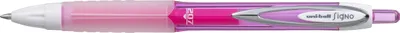 Produktbild von Uni-Ball Signo UMN-207F, Ausziehbarer Gelschreiber, Pink, Pink, Weiß, Kunststoff, Gummi, Rund, Gummi