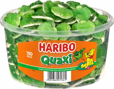 Obrázek produktu pro Haribo Quaxi měkké žabky z ovocného želé s pěnovým cukrem 1050g