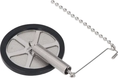 Image de Filtre à café réutilisable pour cafetière à siphon avec chaîne Filtre à café à siphon en acier inoxydable