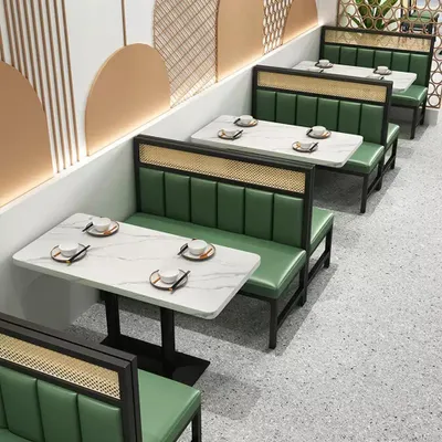 Produktbild von Gastronomiemöbel, Esstisch, Cafétisch, Metall-Sockel, Weiß-Schwarz, rechteckige Tischplatte, 120×60×75 cm /M-BH-120/