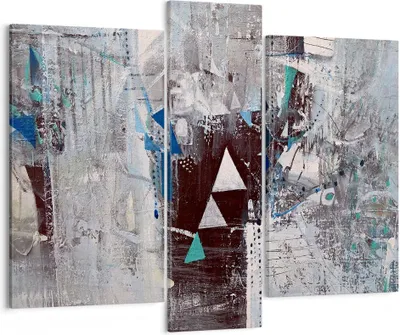 Produktbild von Bild auf Leinwand - Leinwandbild - Abstraktion modern - 95x80cm - Wand Bild - Wanddeko - Wandbilder - Leinwanddruck - Bilder - Kunstdruck - Wanddekoration - Leinwand bilder - Wandkunst - CB95x80-4006