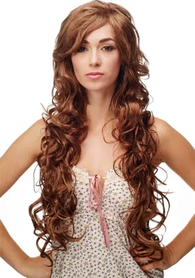 Produktbild von WIG ME UP Perücke gelockt Blond Mahagoni-Braun Modell: RUS50E