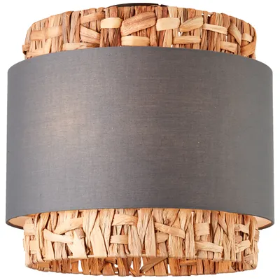 Produktbild von Deckenlampe, 35 cm Höhe, Ø 35 cm, 2 x E27, max. 60 W, grau/beige