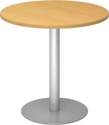 Produktbild von BISTRO F80R S - System Konferenztisch Buche Silber Ø 80