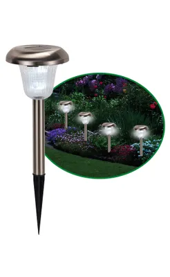 Produktbild von Edelstahl Solarlampen 4er Set