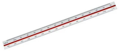 Image de Règle triangulaire 313, 30 cm, blanche