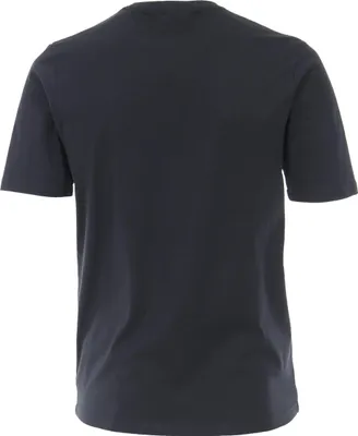 Zdjęcie produktu dla REDMOND Casual T-Shirt Męski Okrągły Dekolt Regular-Fit Jersey Navy 5XL
