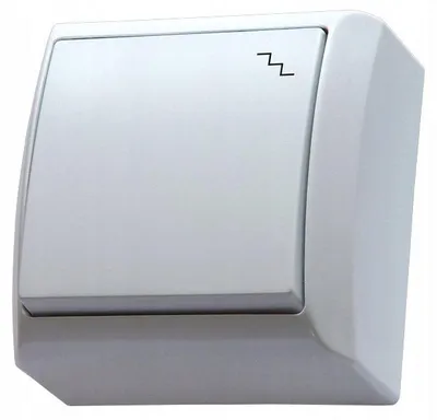 Produktbild von Ospel ŁN-3B/00, Weiß, IP20, 250 V, 10 A, 60 mm, 37 mm