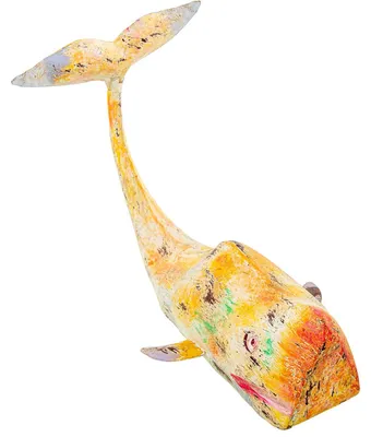 Productafbeelding van Deko-Figuur Alexandra House, woonaccessoire, geel, ijzer, 47 x 26 x 29 cm