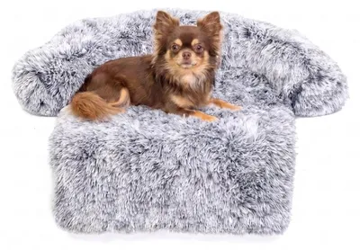 Produktbild von Pebble Hundedecke / Hundebett für Sofa und Couch 80 x 70 cm – Sofaschutz mit weicher Liegefläche, waschbar, Hellgrau (M)