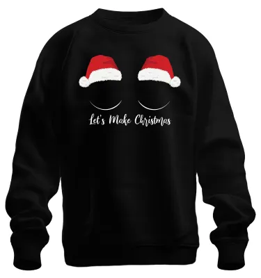 Immagine prodotto di Facciamo Natale - Regalo di Natale Maglione di Natale Unisex, Nero, XL