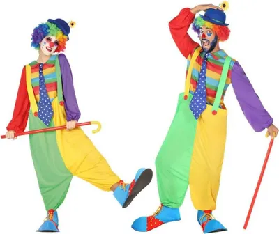 Immagine prodotto di Costume da clown Atosa con pantaloni larghi Multicolore XS-S Multicolore XS-S