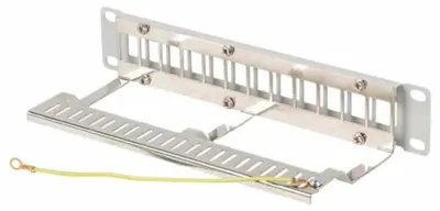 Produktbild von Lanberg PPKS-9212-S, Rackeinbau, 1U, Grau, Galvanisiertes Stahl, 254 mm, 100 mm