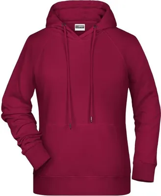 Produktbild von Ladies' Hoody Kapuzensweat mit Raglanärmeln wine, Gr. XL