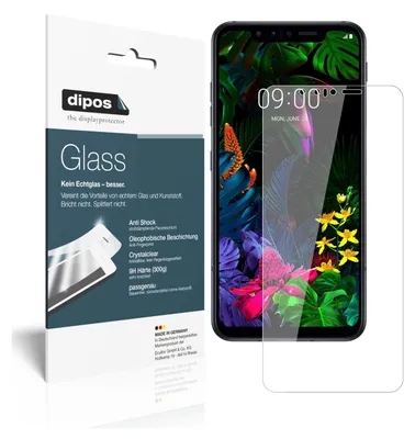 Produktbild von 2x Schutzfolie für LG G8s ThinQ - Anti-Shock 9H Folie dipos Glass Kunststoffglas