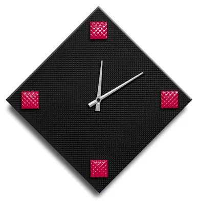 Immagine prodotto di Orologio da parete - Orologio in legno con decorazione in carta nera