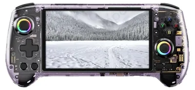 Produktbild von Handheld-Spielkonsole, Dimensity-Prozessor, 5,48" AMOLED-Bildschirm, Transparent Lila, 128G(4K Spiele)