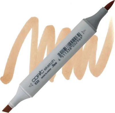 Immagine prodotto di COPIC Sketch Pennello e scalpello bifacciale, E33 Sand