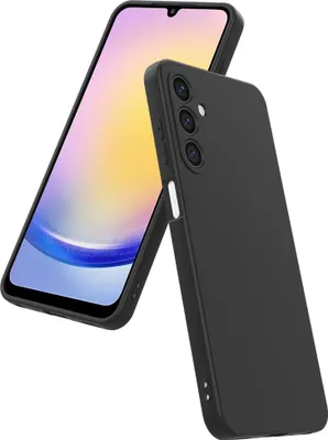 Produktbild von Smartphonica Telefon Fall geeignet für Samsung Galaxy A25 Silikon mit weichen schützenden innen - BackCover Fall weich innen - schwarz