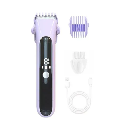 Produktbild von 2-in-1 Damenrasierer & Intim-Trimmer, Doppelkopf Design,Wasserdicht Nass/Trocken, Kabellos mit USB-C, Für Gesicht, Beine, Achseln & Bikinizone