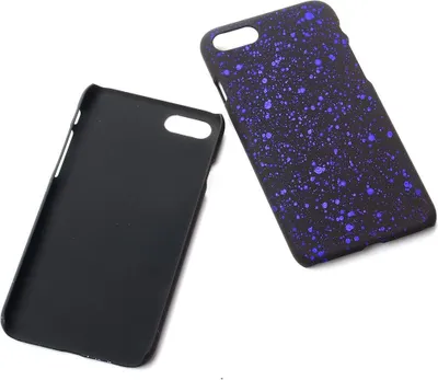 Produktbild von Handy Hülle Schutz Case Bumper Schale für Apple iPhone 8 3D Sterne Lila