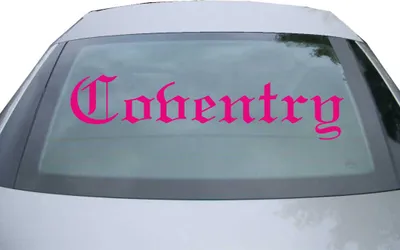 Produktbild von Indigos UG - Aufkleber Heckscheibe & Motorklappe DE6613 - pink - 600x142 mm - Cobentrg - Auto Scheiben Fenster Heckklappe Tuning Racing JDM - Die cut