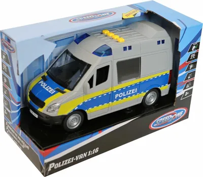 Produktbild von Speedzone Polizei-Spielzeugauto mit Licht und Sound, Friktion 1:16