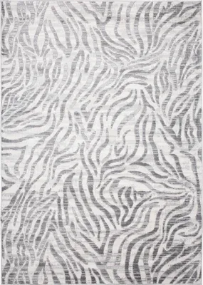 Image de Tapis VALLEY moderne à poils courts gris clair Salon 120 x 170 cm