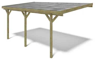 Produktbild von Carport Garagendach 3x5.24 m - 15 m2 - PVC-Abdeckung